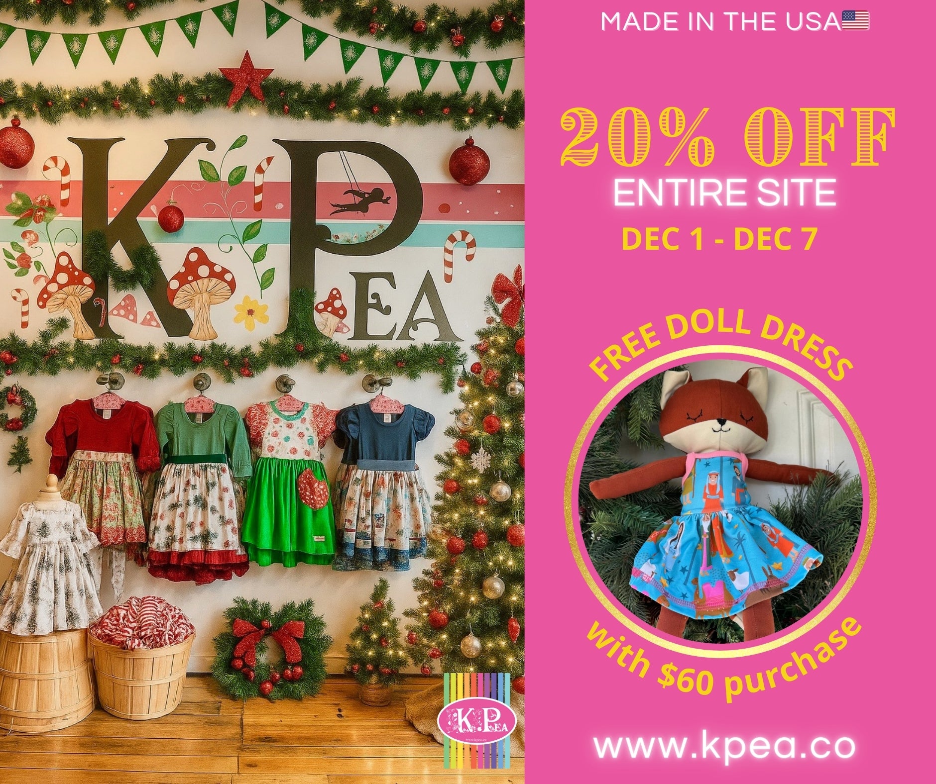 CYBER WEEK SALE!!  Dec 1- Dec 7