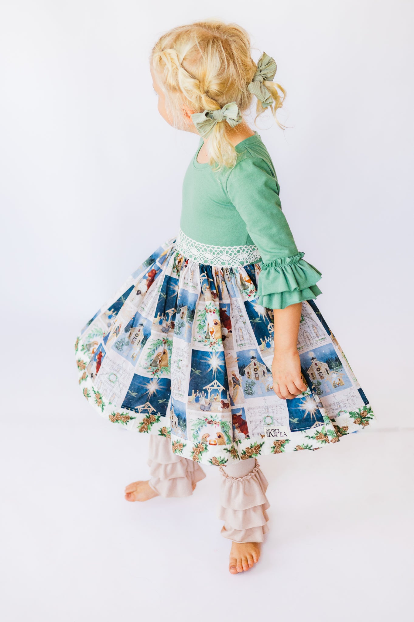 Away in a Manger Bailey Twirl dress (ships in 2 weeks)