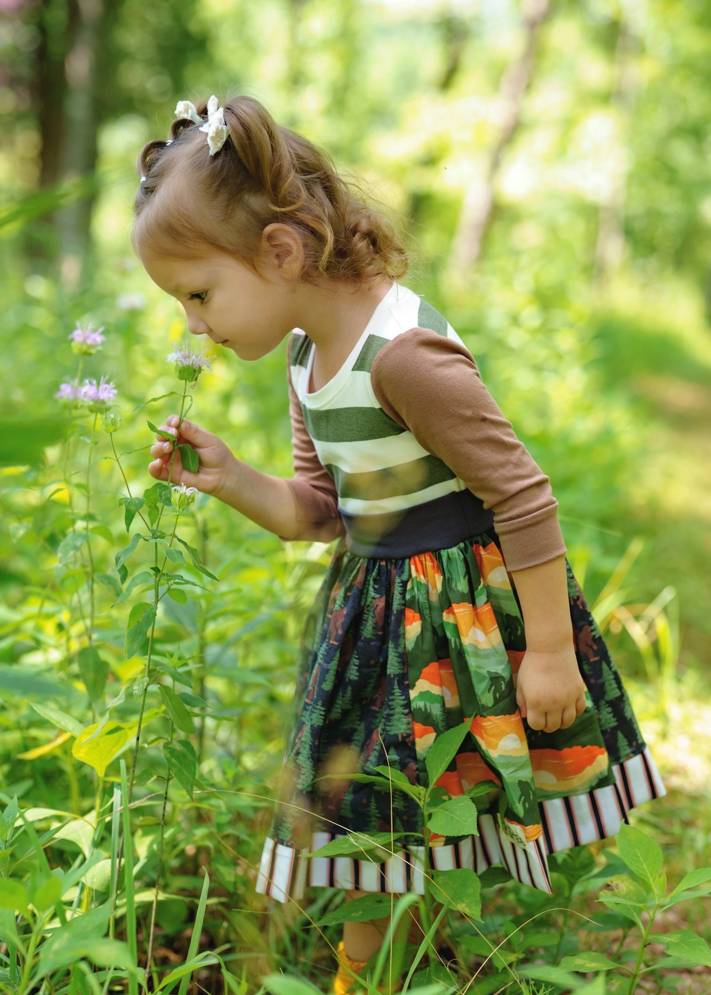 Bigfoots Adventure 3/4 sleeve Twirl dress