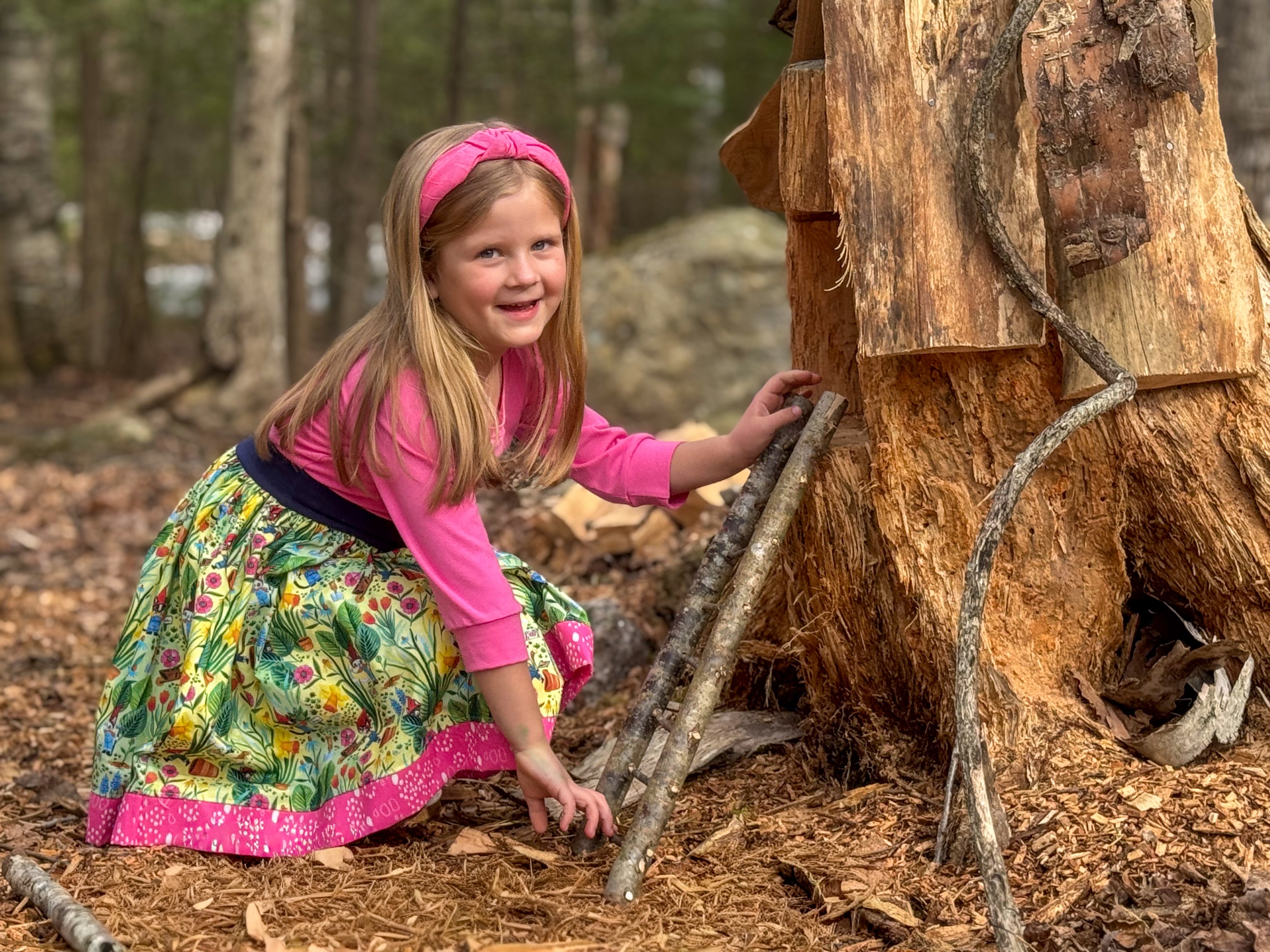 Purrennial Garden 3/4 Sleeve Dress (ships in 2 weeks)