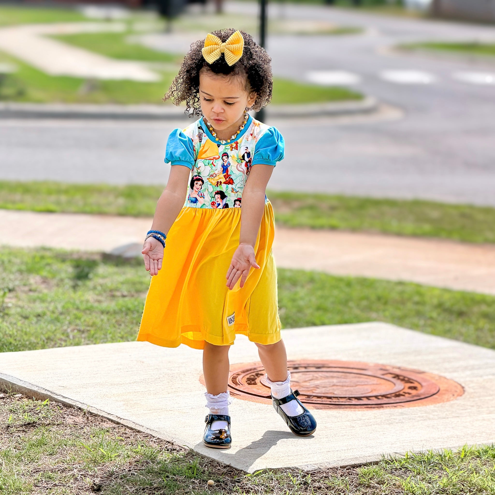 Fairest One Puff Sleeve Lap Dress (ships in 2 weeks)