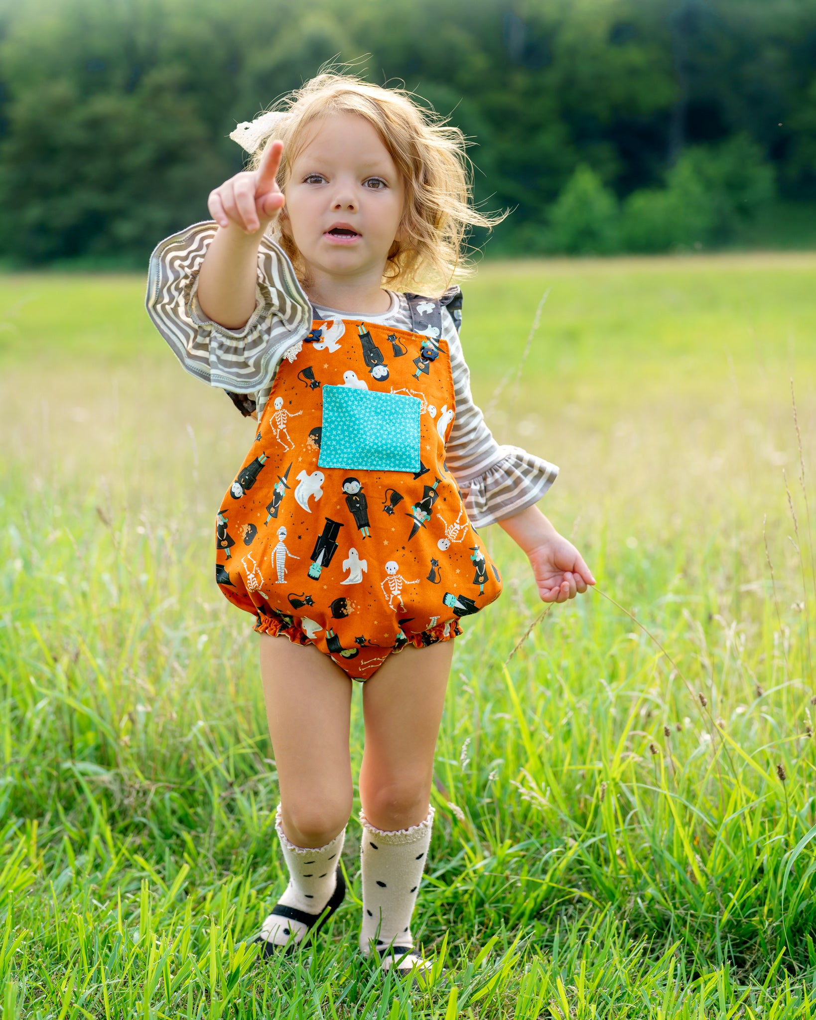 Monster Mash Romper (ships in 2 weeks)