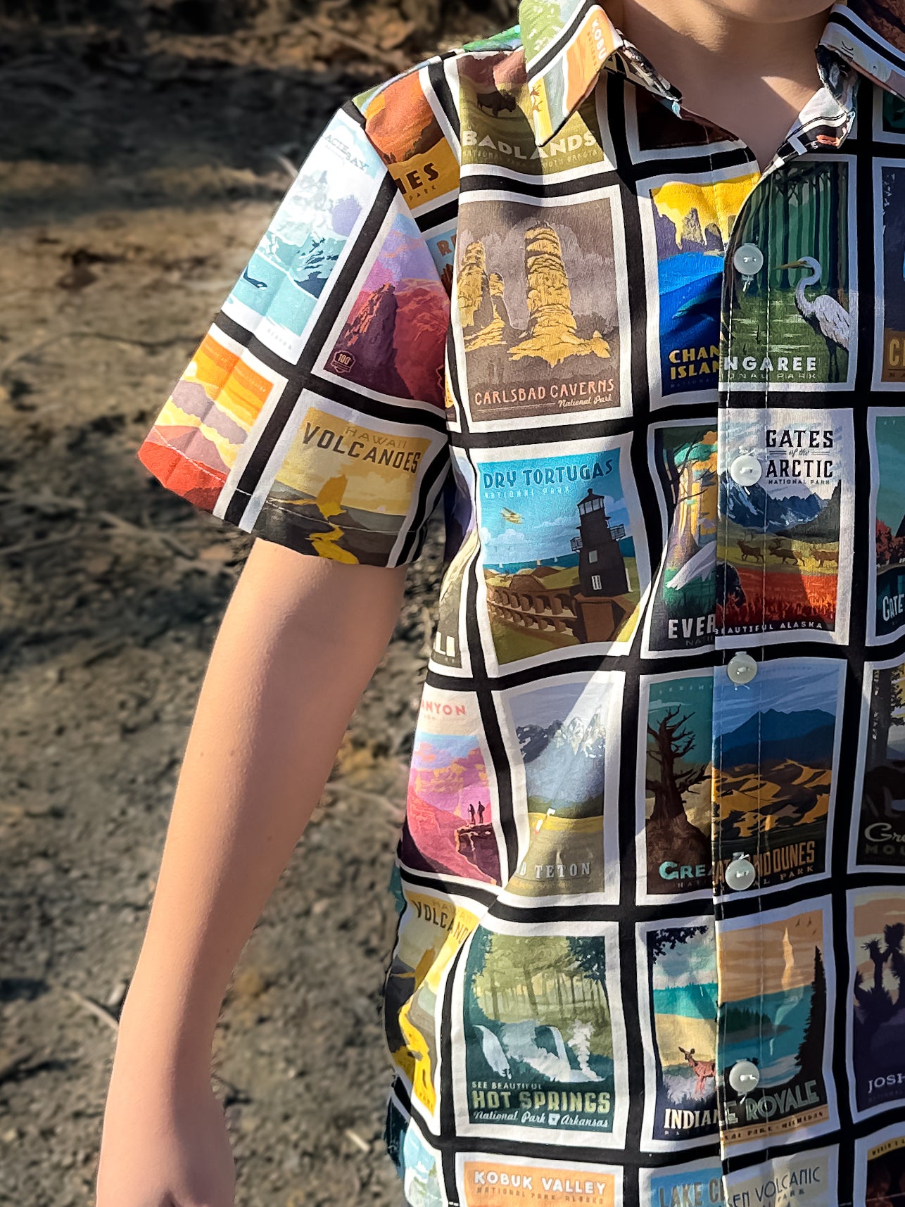 Little Explorer Oxford Button Up Shirt (ships in 2 weeks)