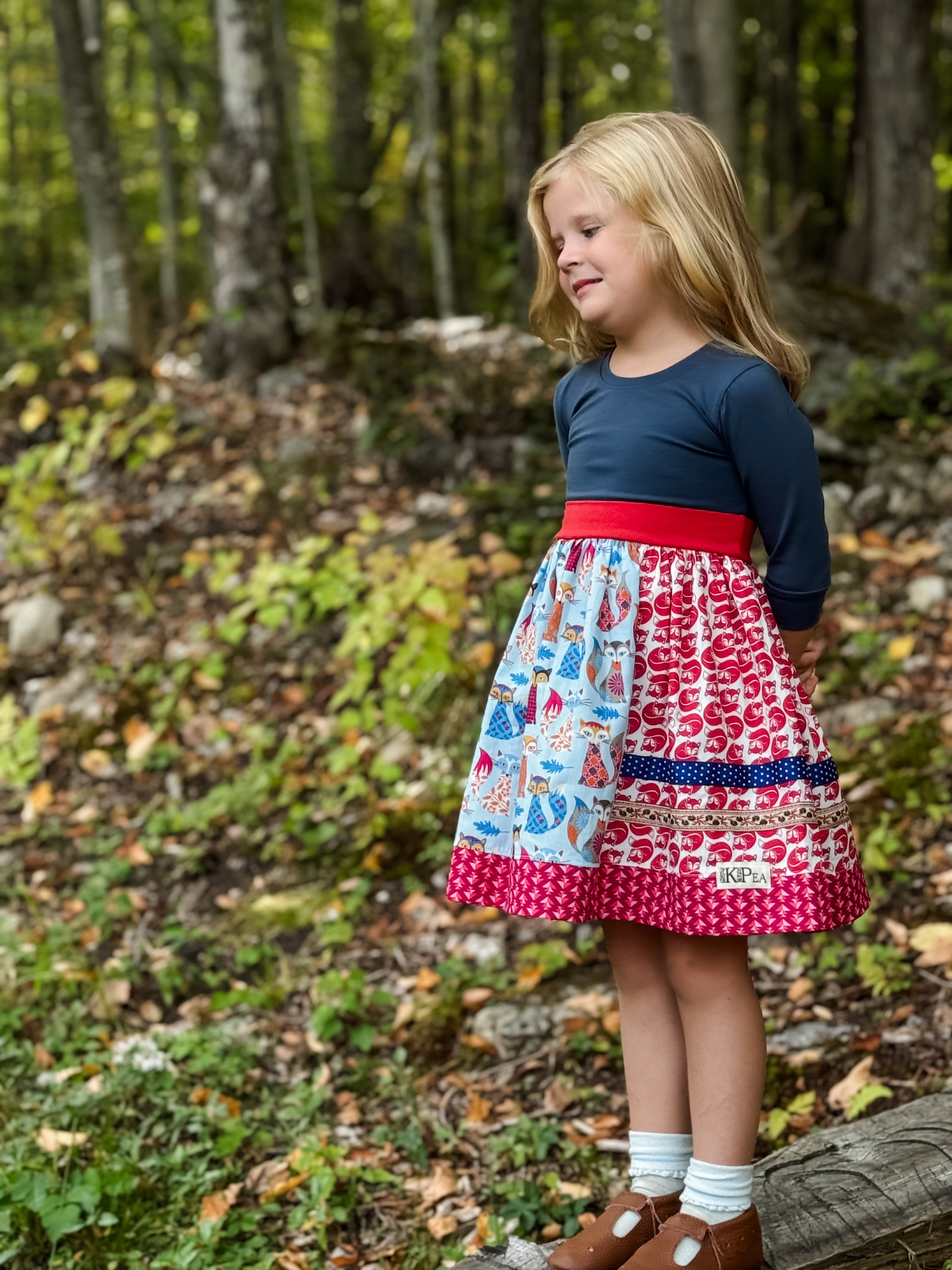 Red Fox Sarah 3/4 Dress (ships in 2 weeks)