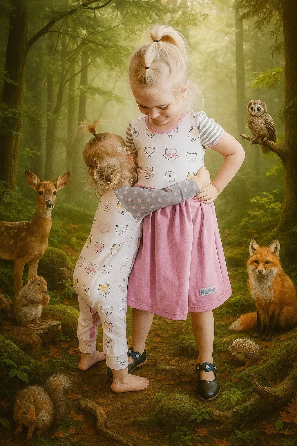Woodland Creatures Lap Dress (ships in 2 weeks)