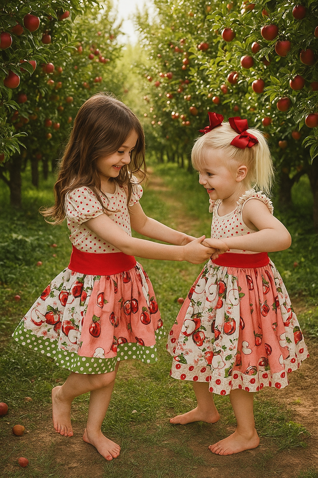 Apple Blossom Twirl Dress (ships in 2 weeks)