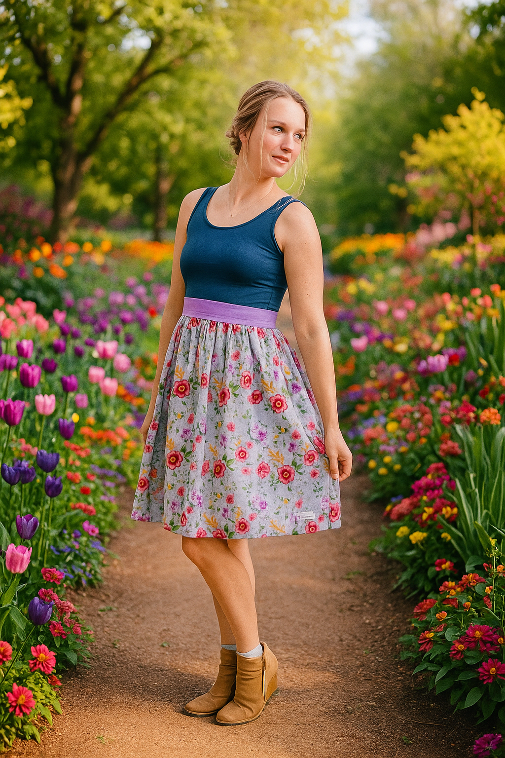 Spring Sprigs Ladies Pocket dress (ships in 2 weeks)