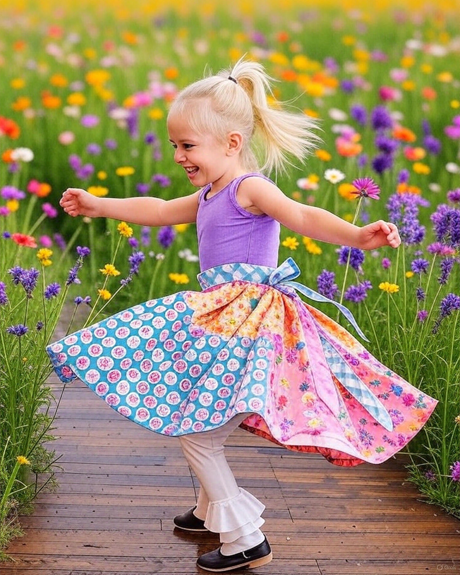 Spring Meadows Tier Dress (ships in 2 weeks)