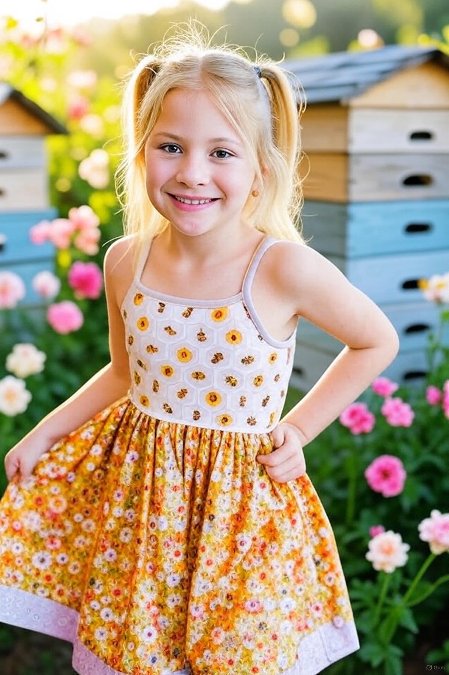 Honeycomb Twirl Dress (ships in 2 weeks)