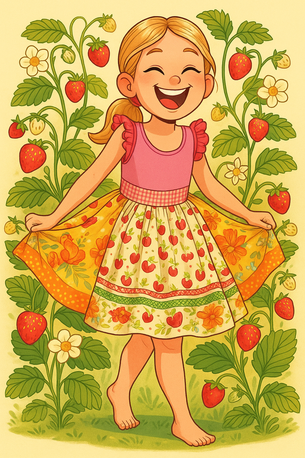 Berry Lovely Apron Twirl Dress (ships in 2 weeks)