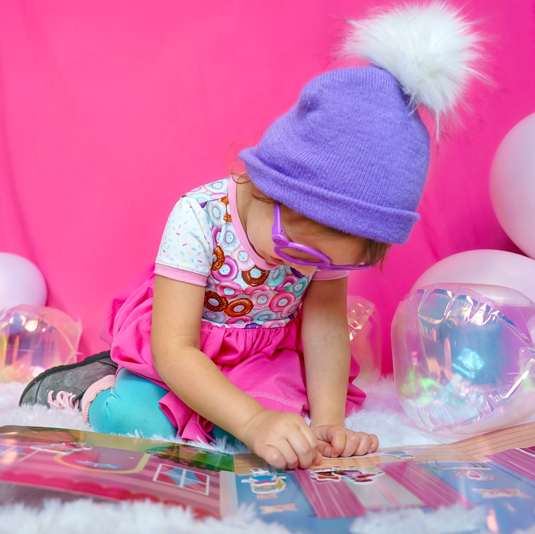 Donut Sprinkles Cap Lap