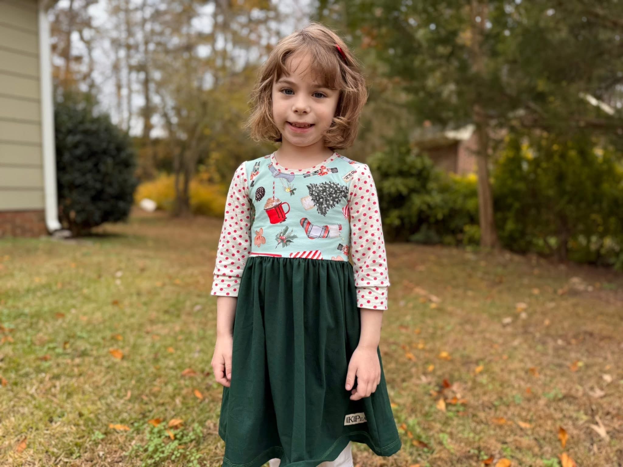 Vintage Toys 3/4 sleeve Lap Dress (ships in 2 weeks)