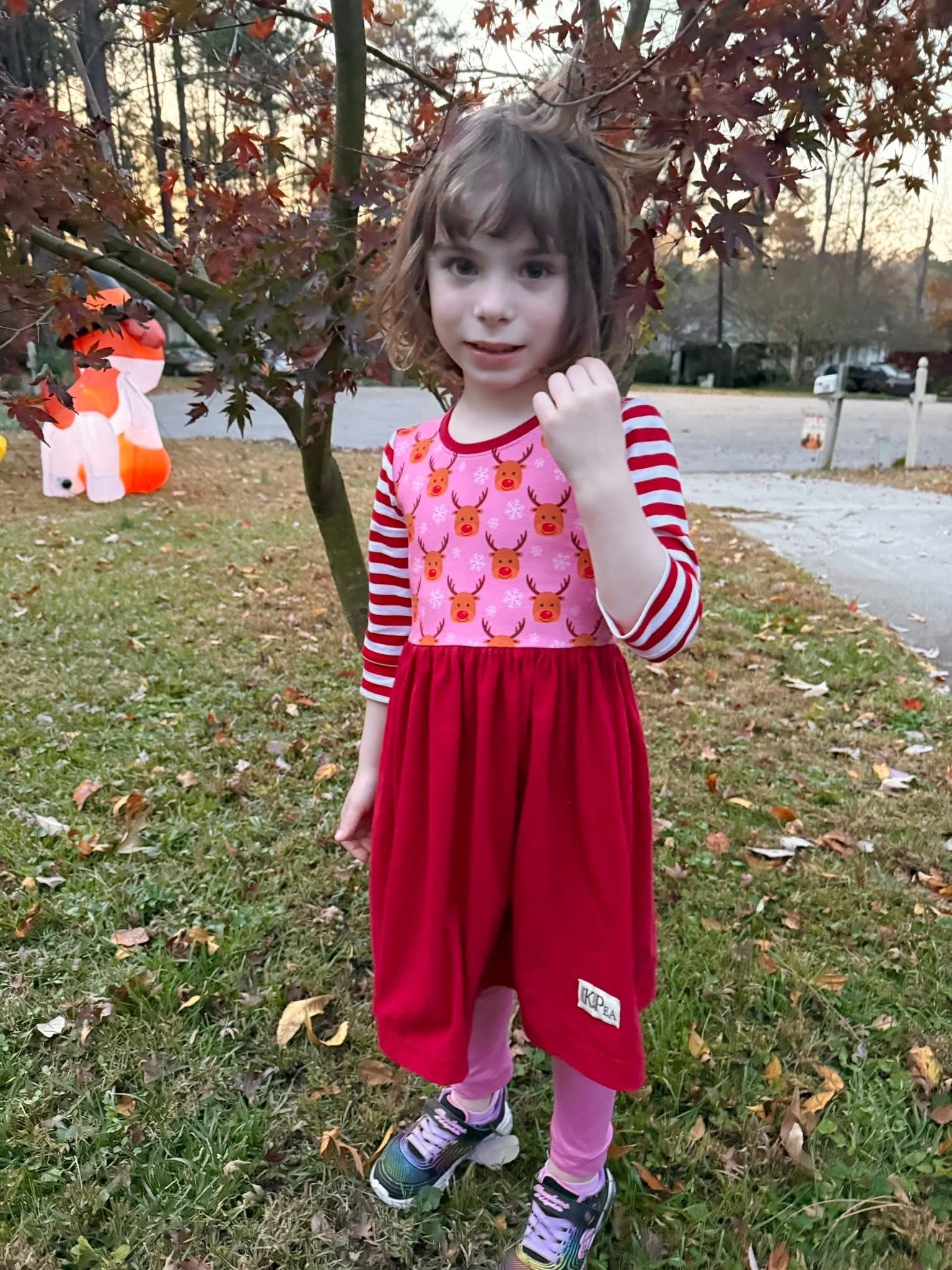 The Most Famous Reindeer Sarah 3/4 Sleeve Lap Dress (ships in 2 weeks)