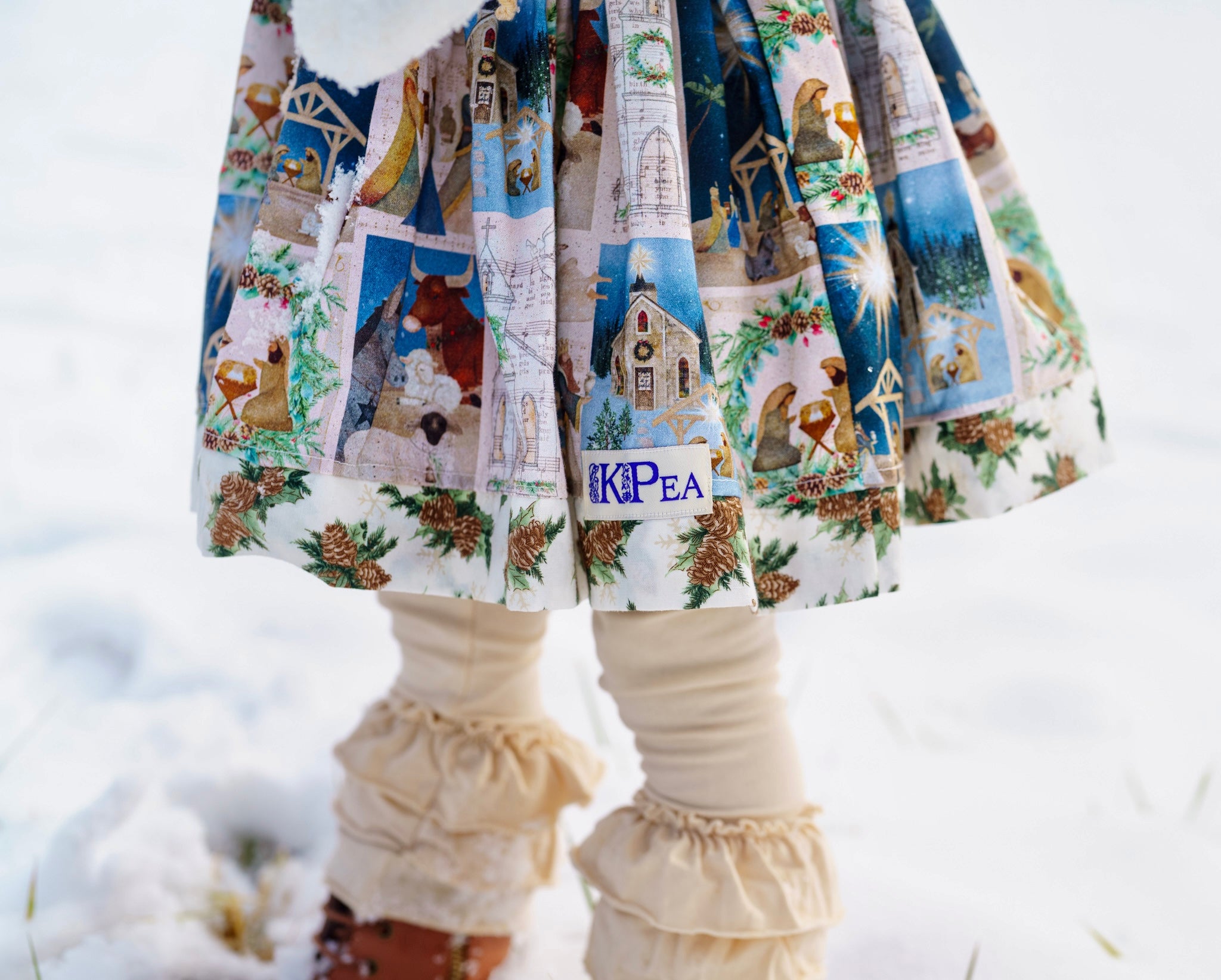 Away in a Manger Bailey Twirl dress (ships in 2 weeks)