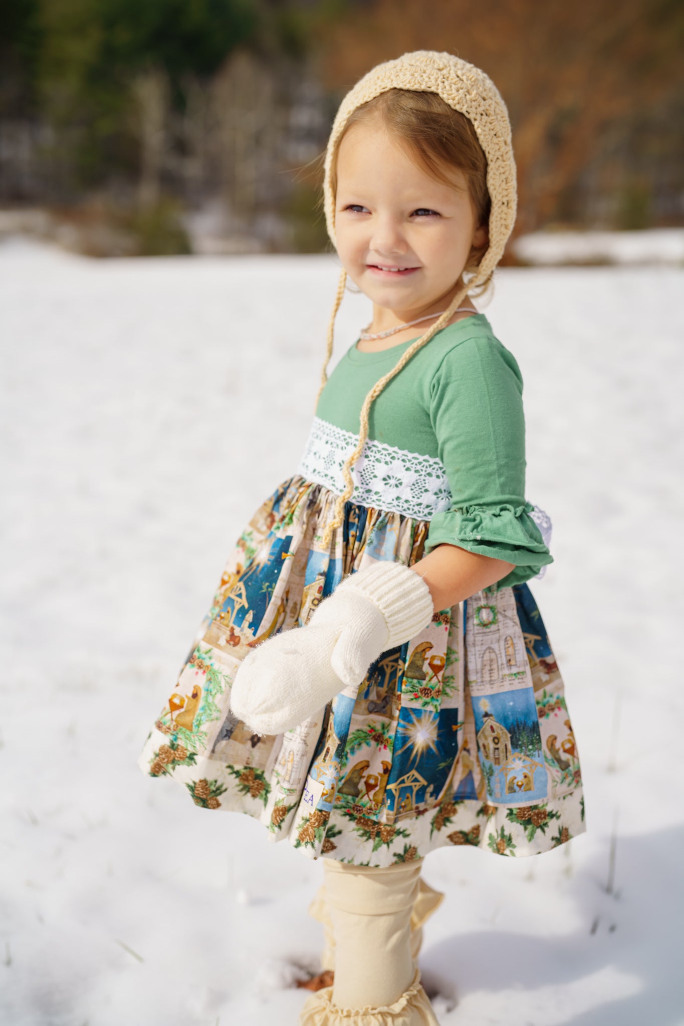 Away in a Manger Bailey Twirl dress (ships in 2 weeks)