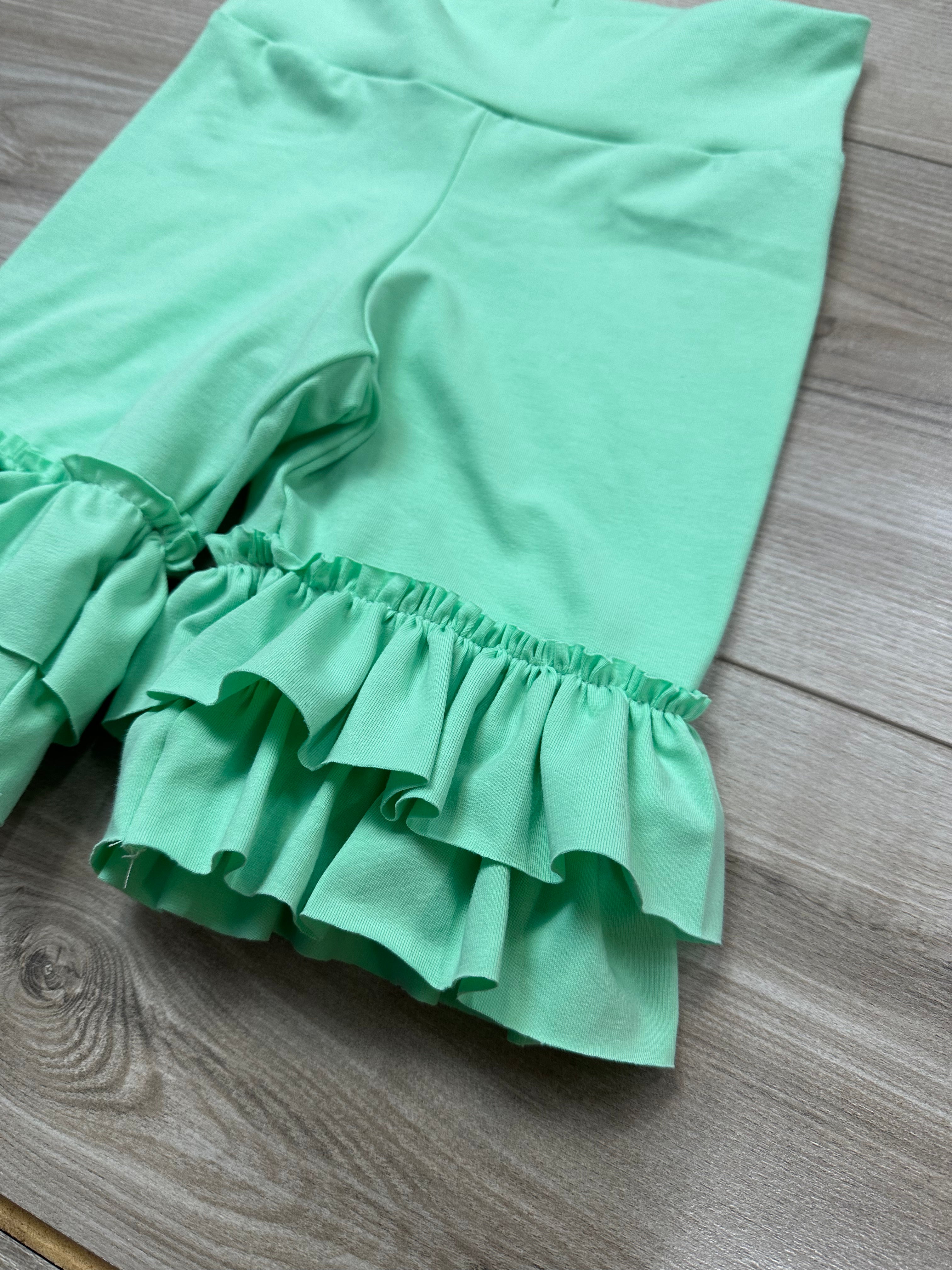 Lime Creamcicle Ruffle Shorties (ships in 2 weeks)
