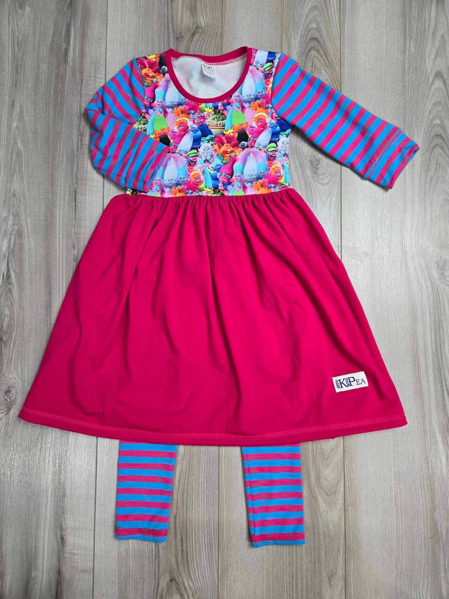 Queen Poppy 3/4 sleeve Lap Dress (ships in 2 weeks)