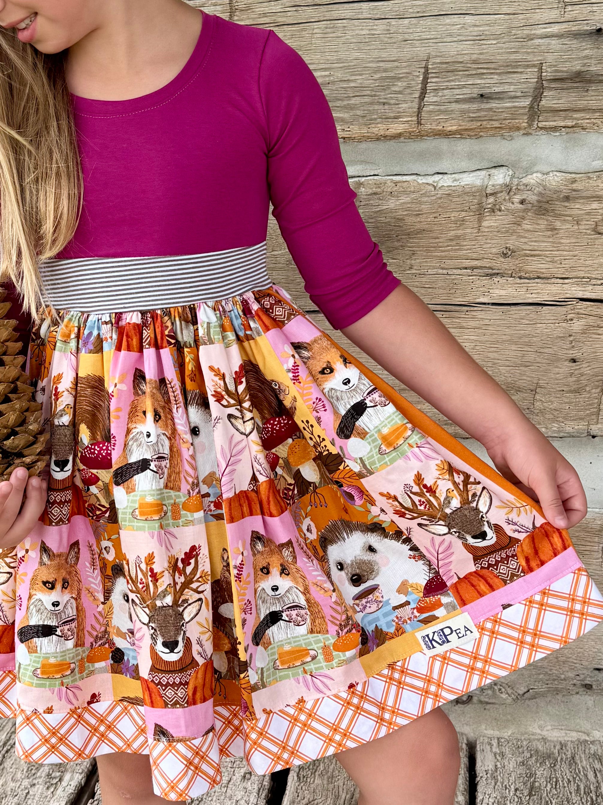 Harvest Picnic Sarah 3/4 Dress (Ships in 2 weeks)