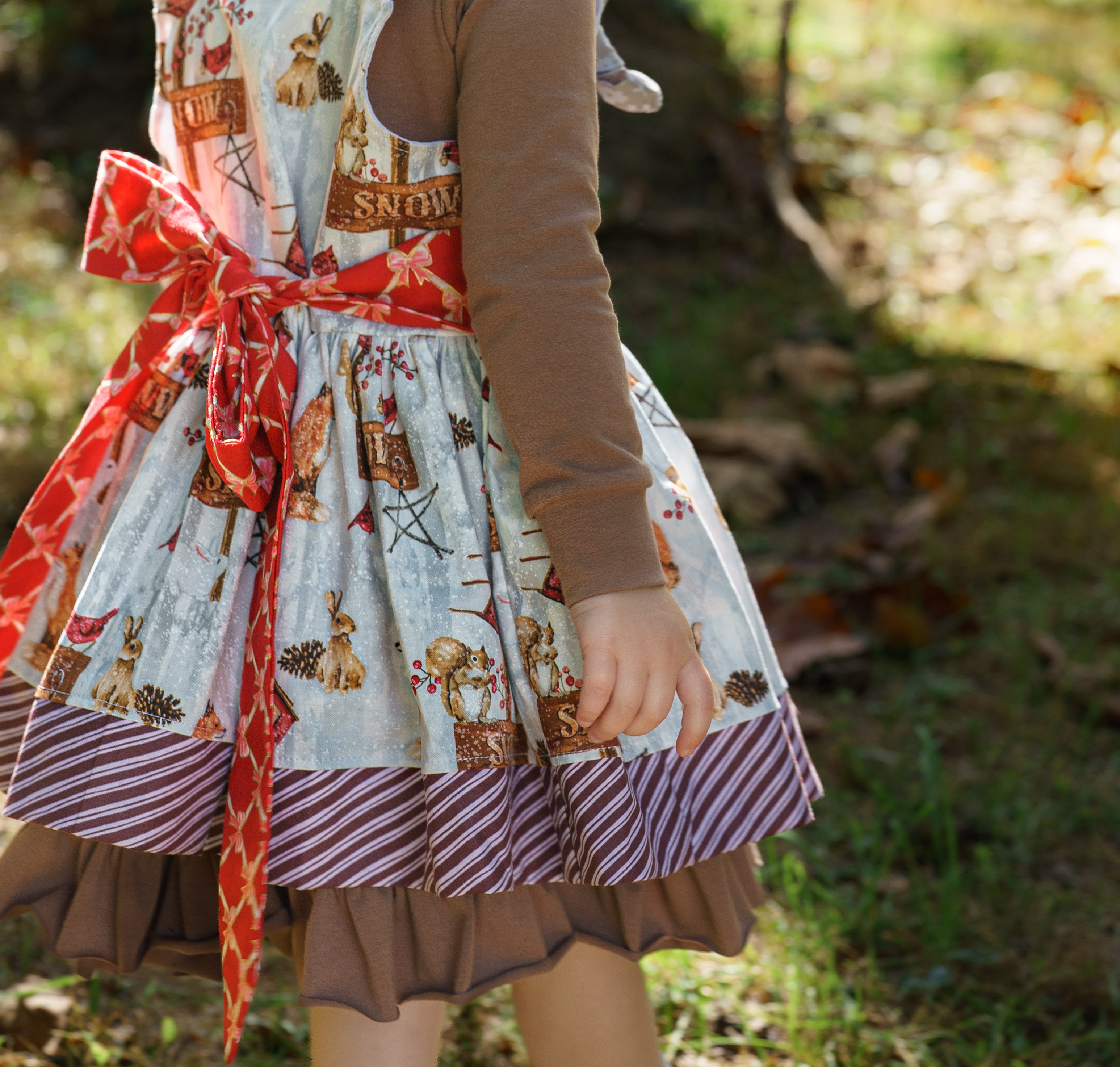 Winter Wander'land Knot Dress (ships in 2 weeks)
