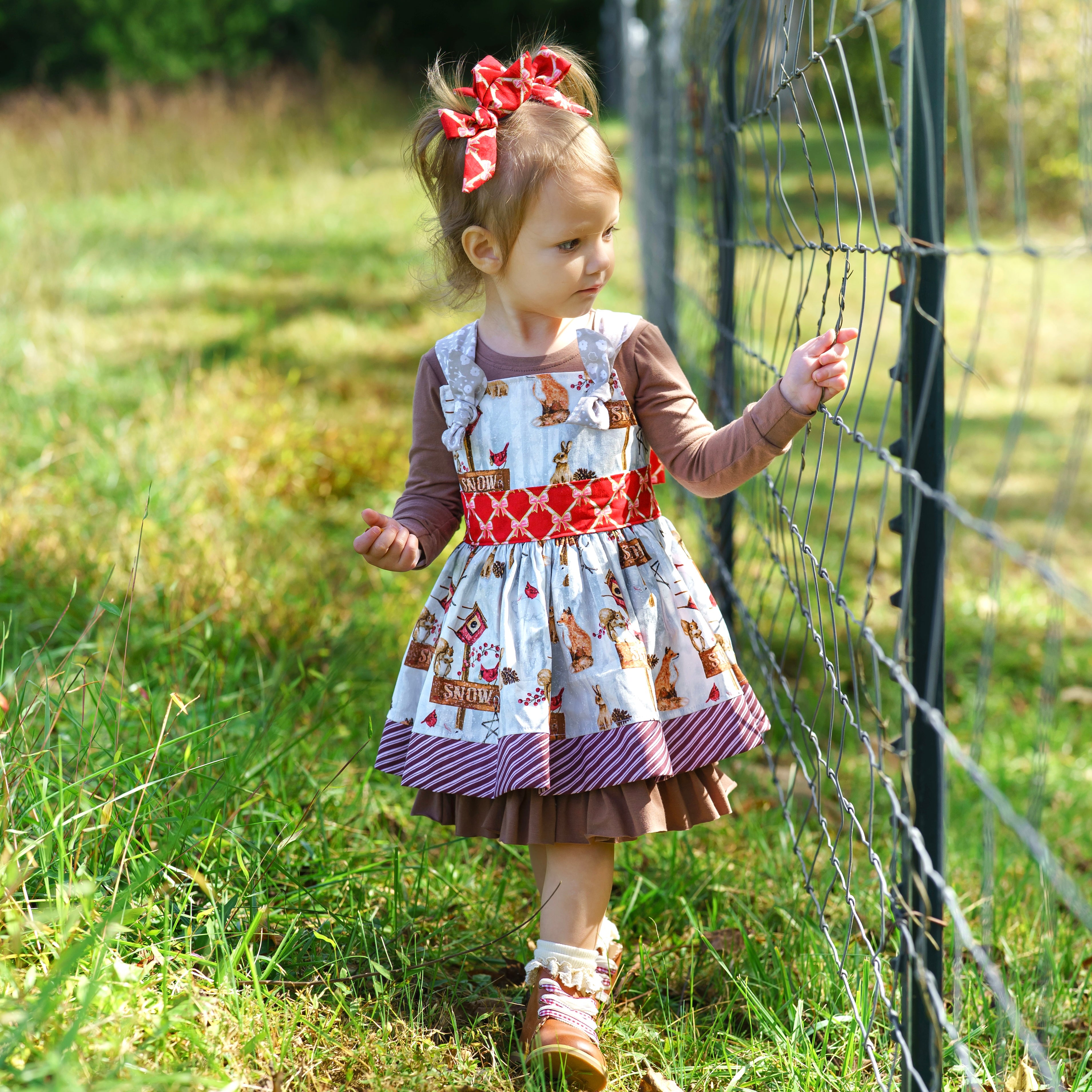 Winter Wander'land Knot Dress (ships in 2 weeks)