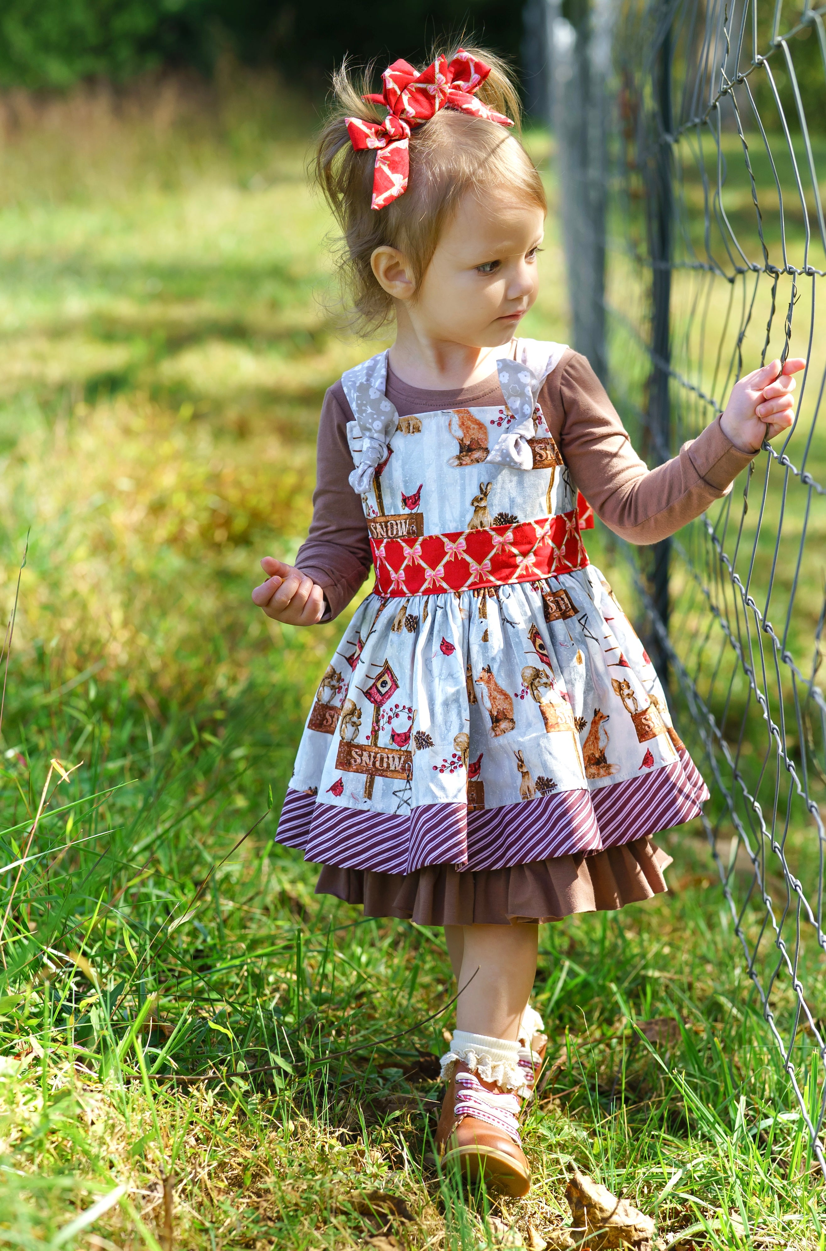 Winter Wander'land Knot Dress (ships in 2 weeks)
