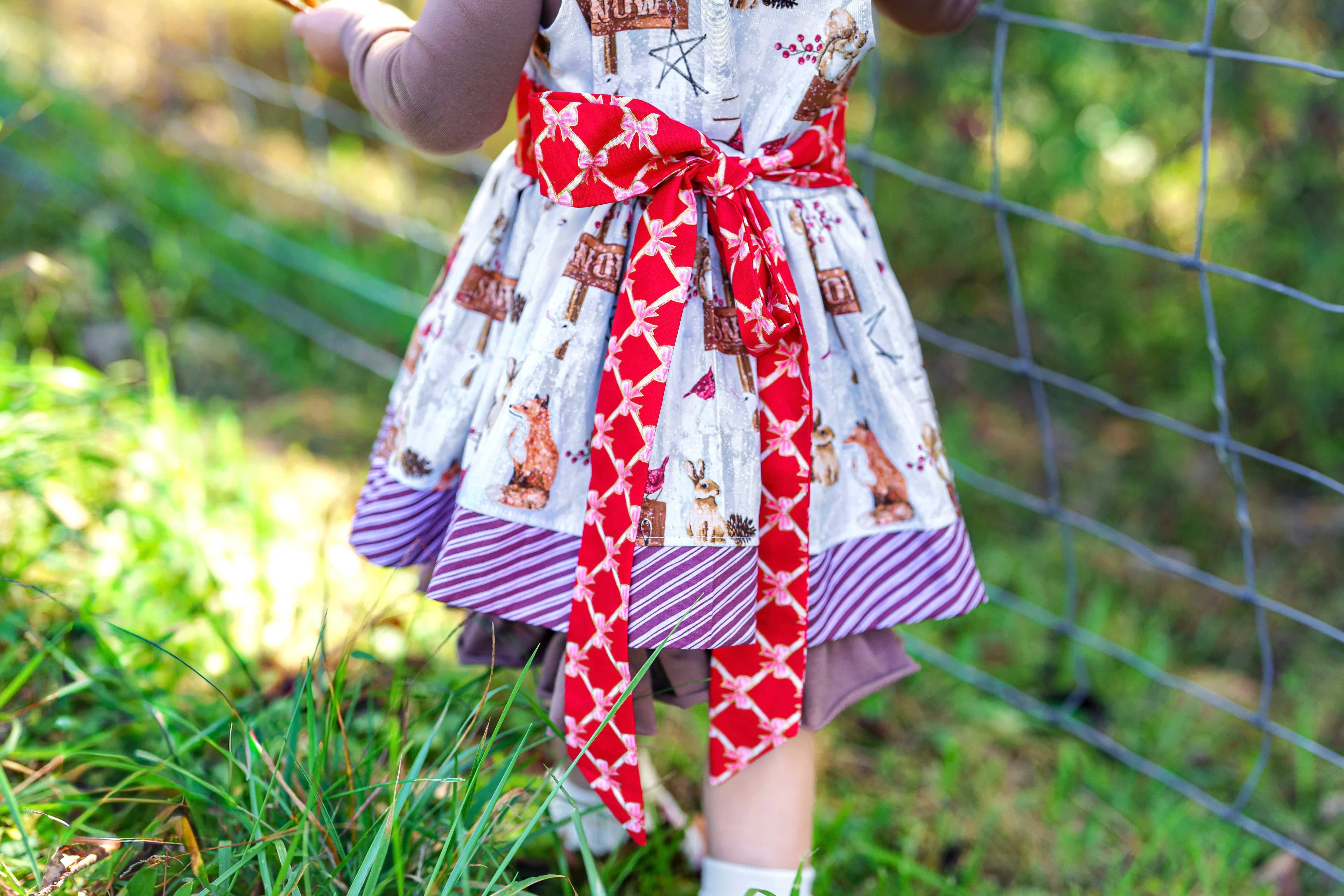 Winter Wander'land Knot Dress (ships in 2 weeks)