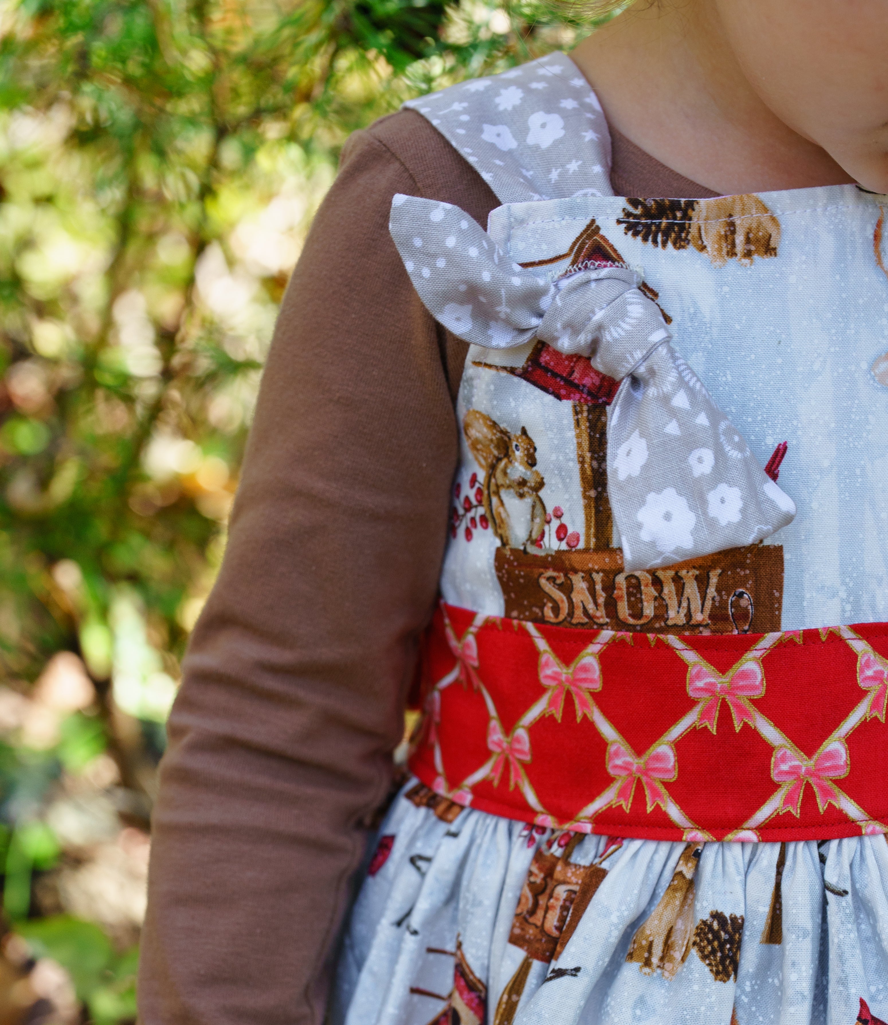 Winter Wander'land Knot Dress (ships in 2 weeks)