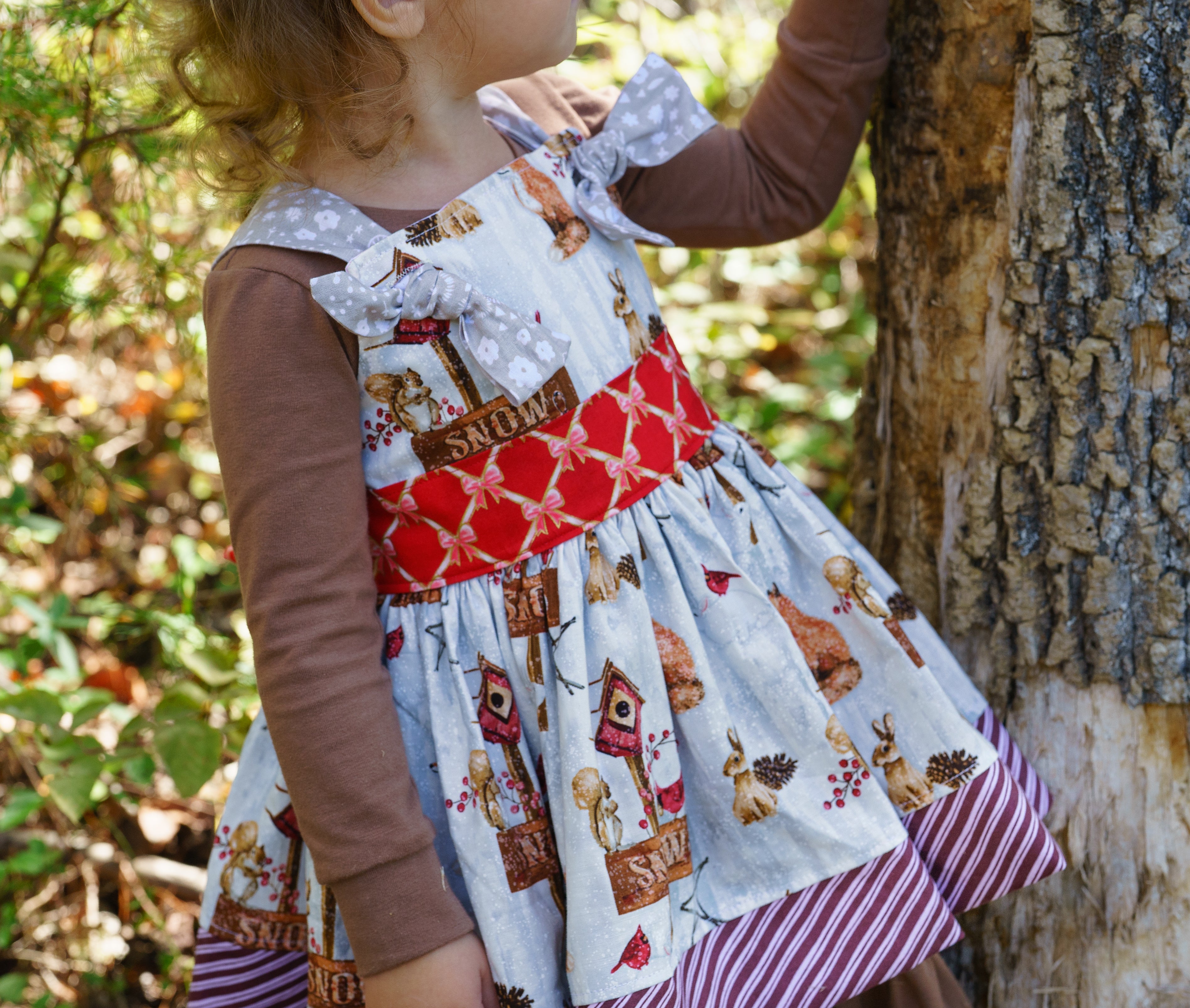 Winter Wander'land Knot Dress (ships in 2 weeks)