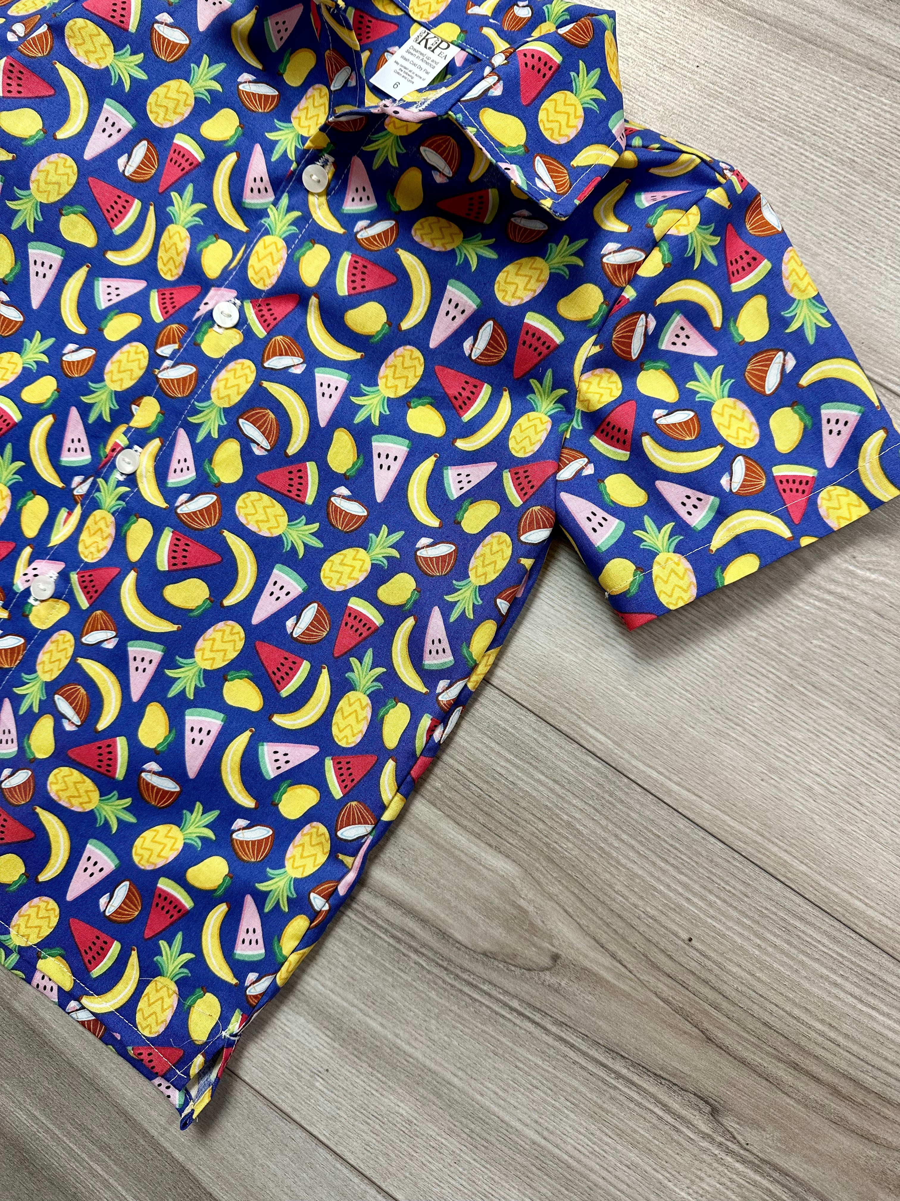 Going Bananas Oxford Button Up Shirt (SHIPS IN 2 WEEKS)