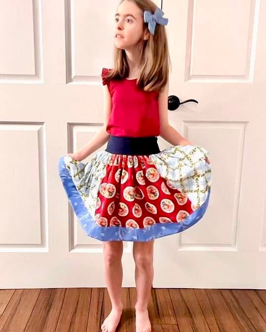 Strawberry Fields Lulu Skirt (ships in 2 weeks)