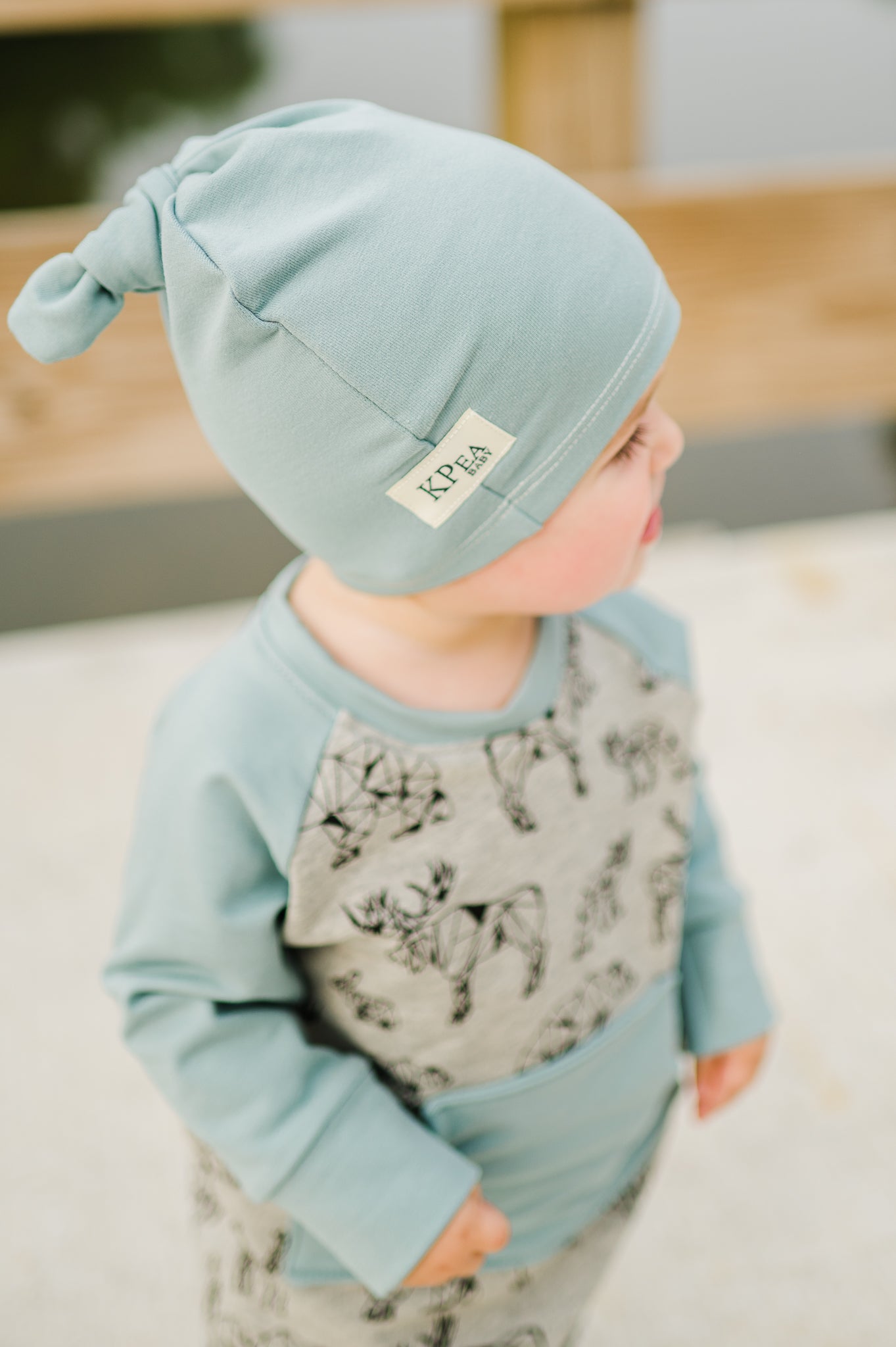 Mint Knot Baby Hat