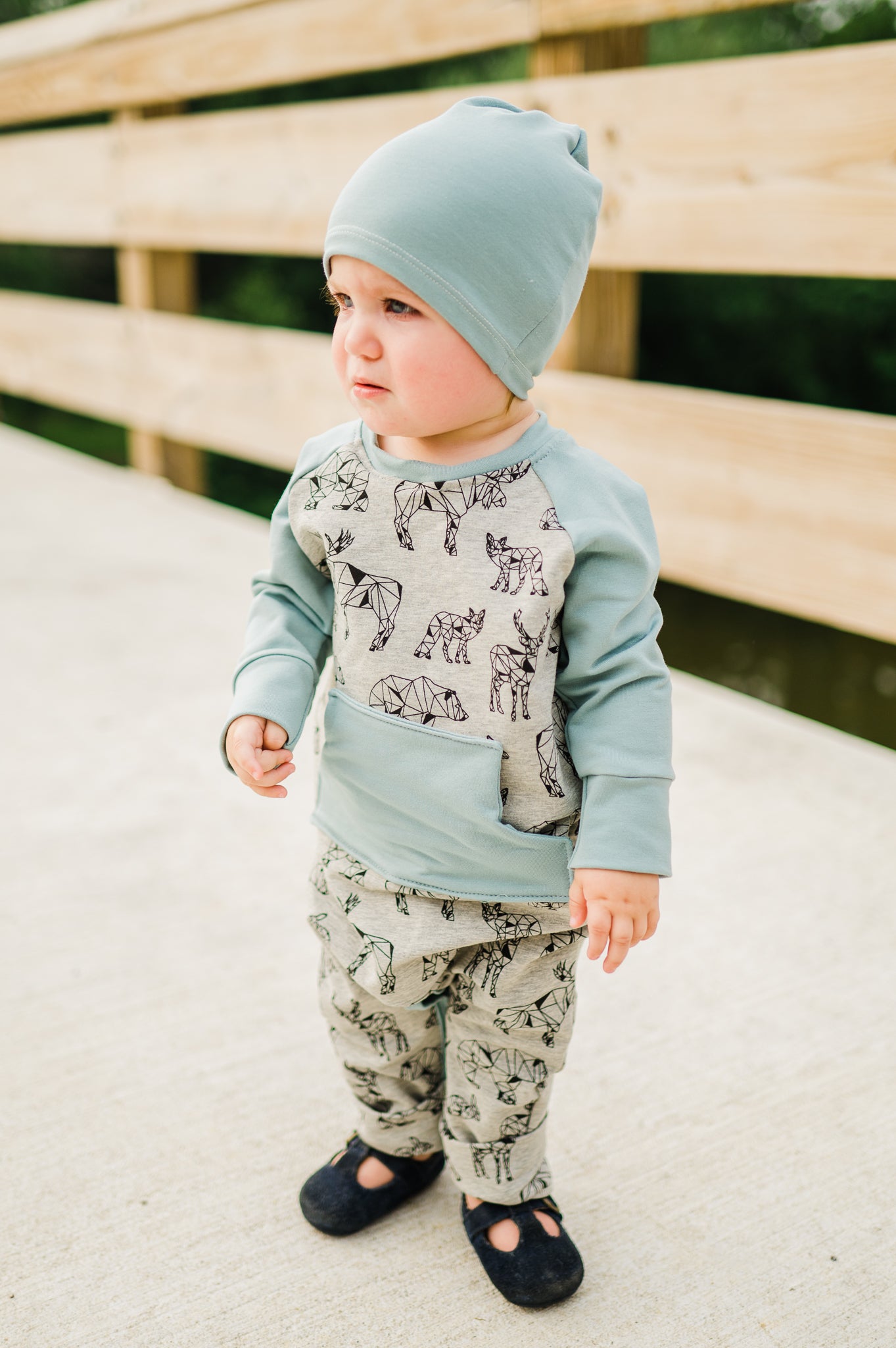 Autumn Wildlife Casey romper.