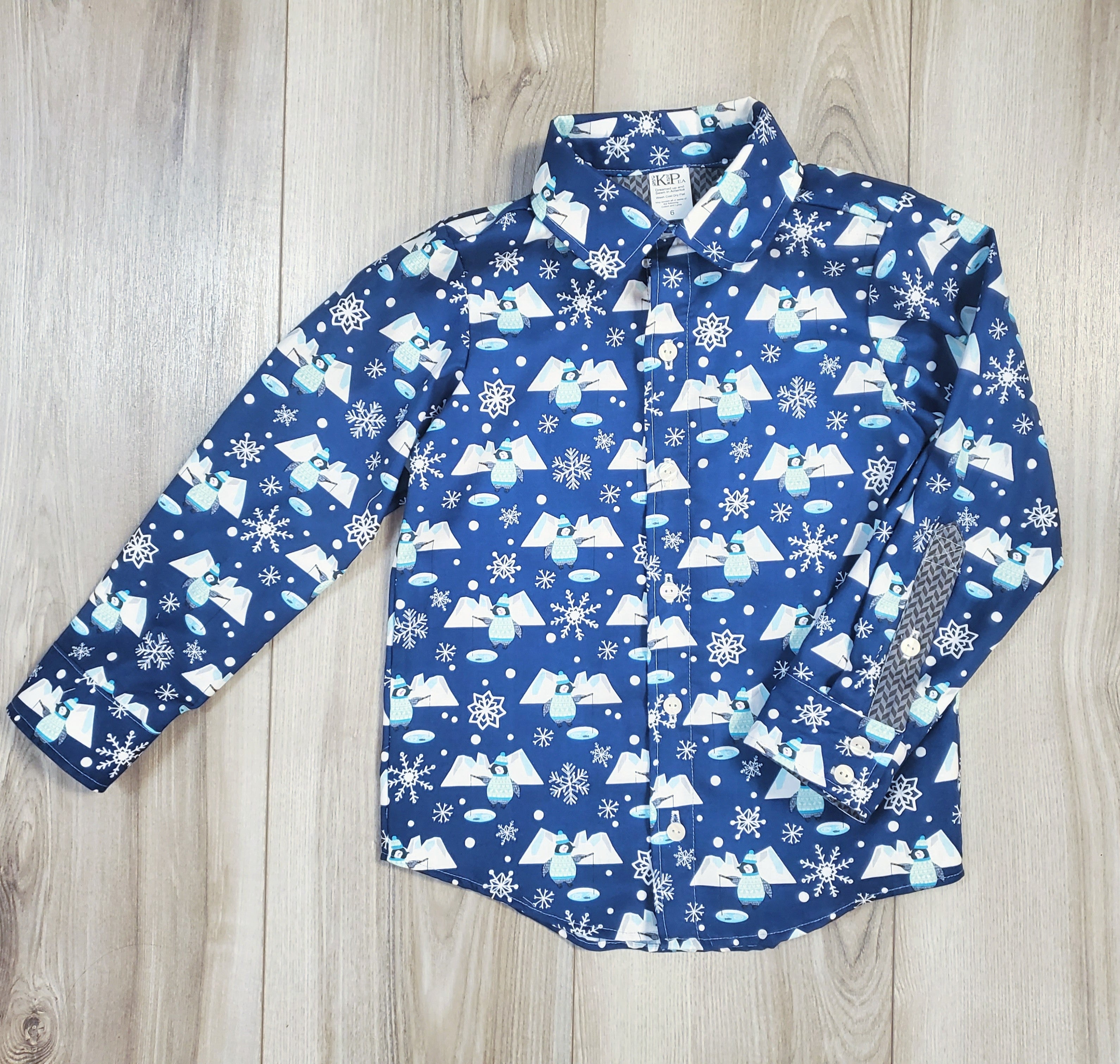 Winter Waddles Andrew Button Up Shirt