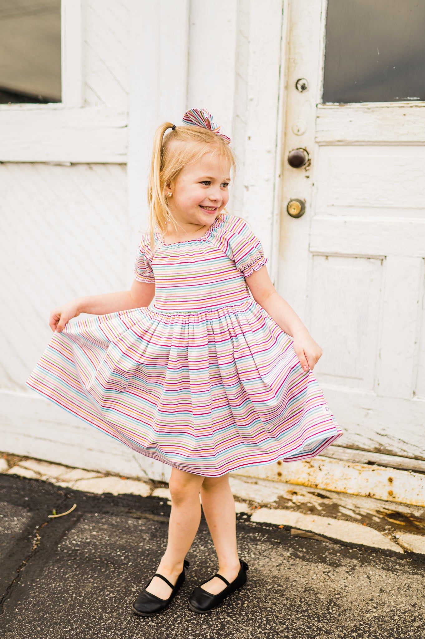Colors of the Wind Peasant Twirl Dress (Ships in 2 Weeks)