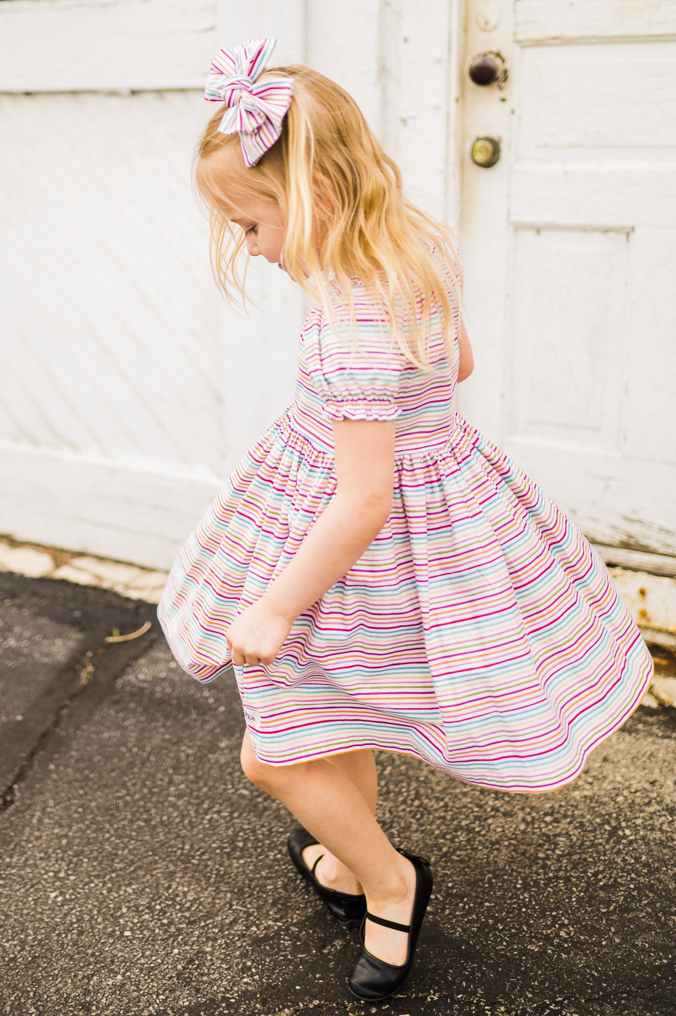 Colors of the Wind Peasant Twirl Dress (Ships in 2 Weeks)