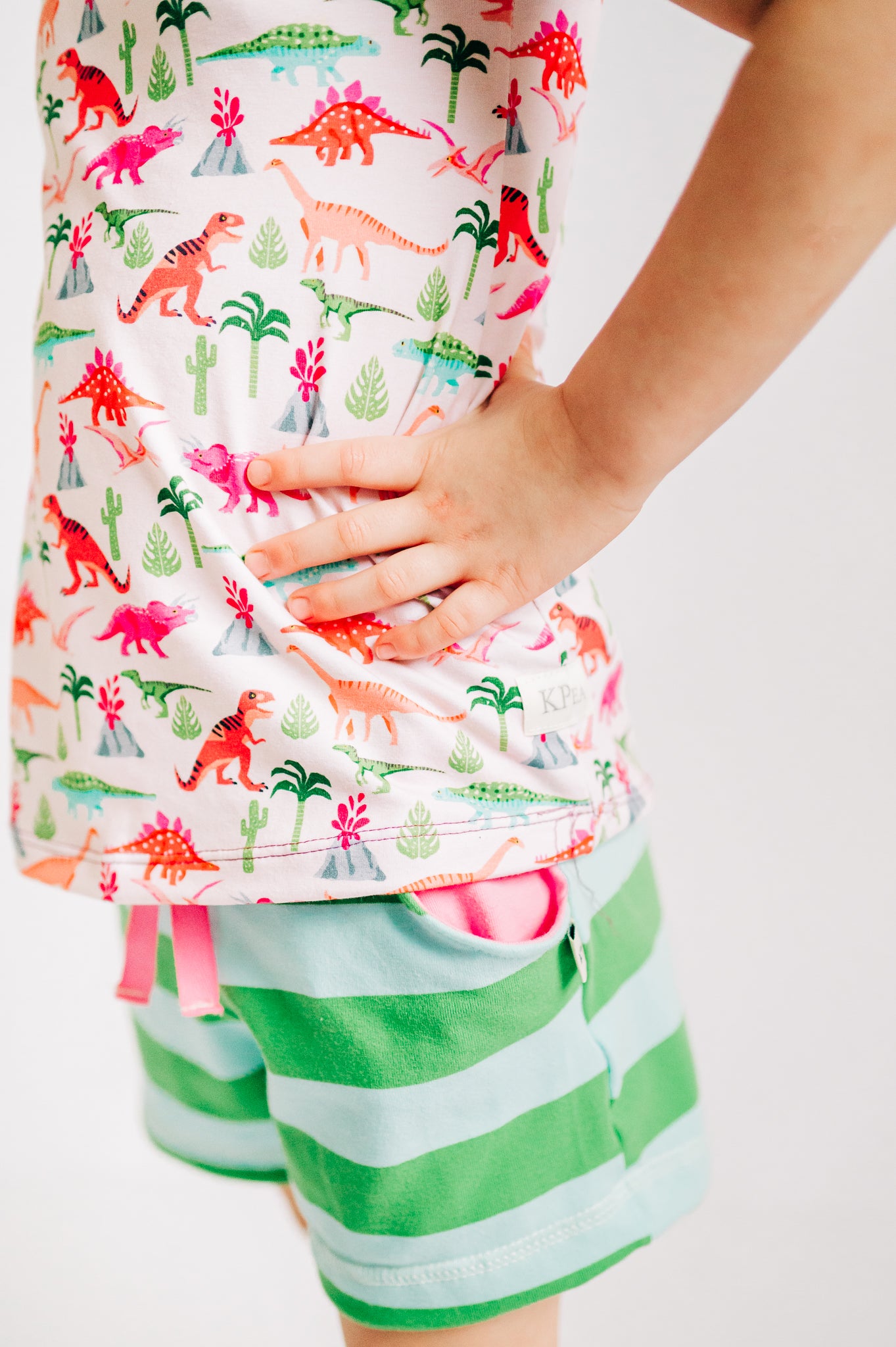 Tropical stripe Ellie Shorts