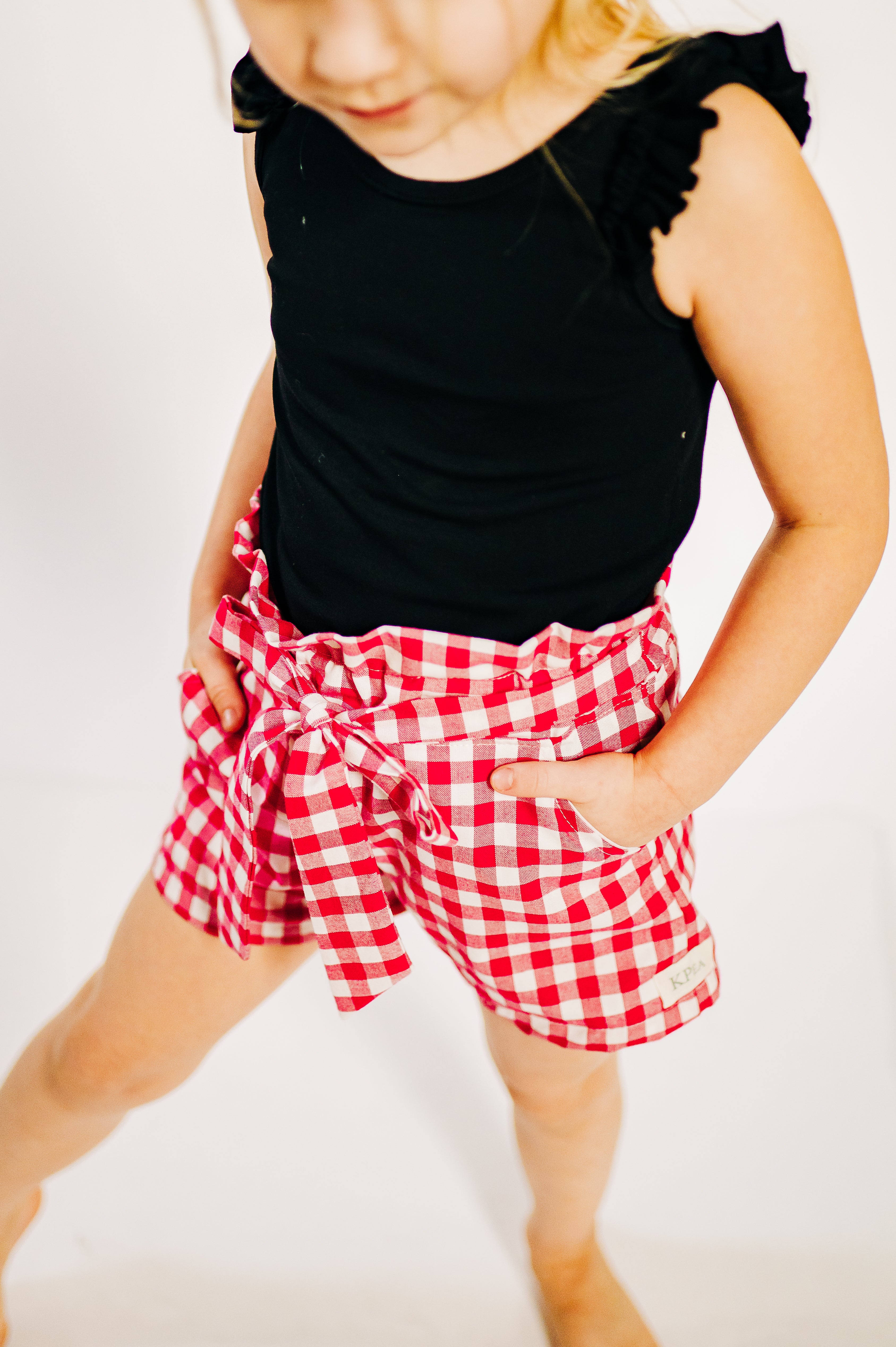 Hot Pink Gingham Lexi Shorts (ships in 2 weeks)