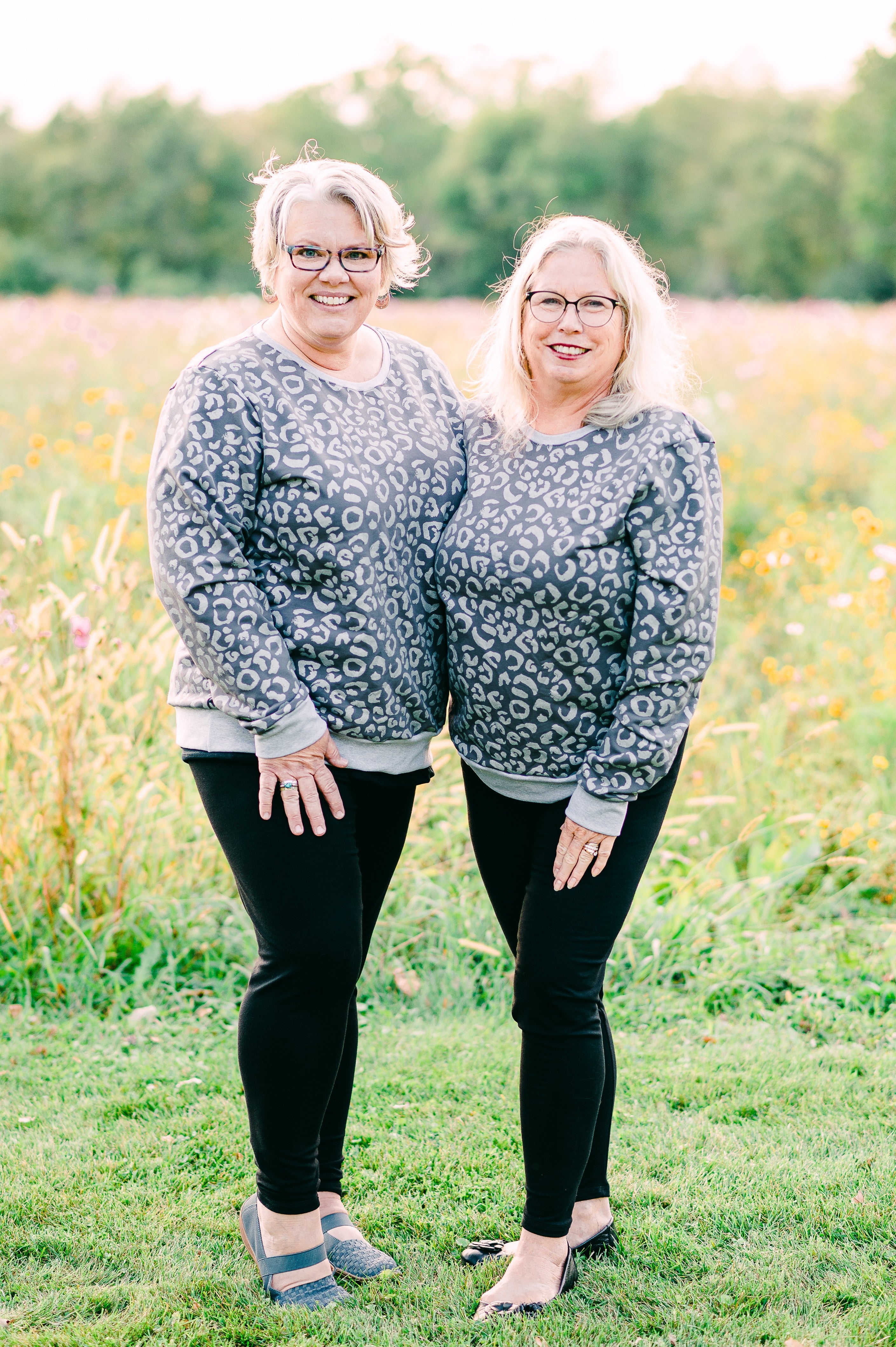 Snowy Leopard Crewneck Sweatshirt